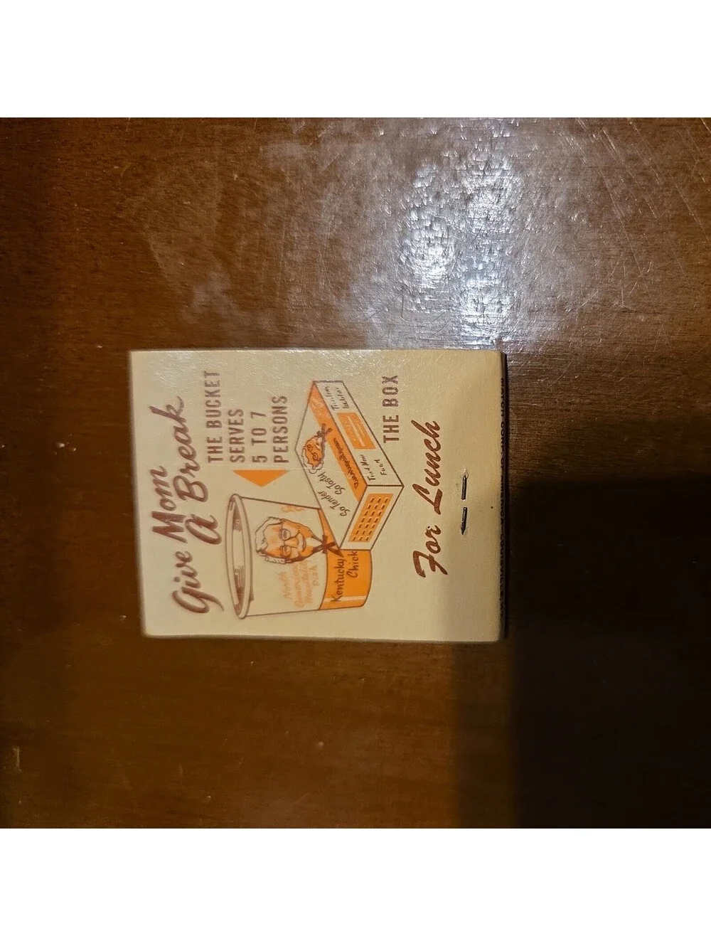 Vintage 1960s Kentucky Fried Chicken KFC Full Unstruck Matchbook 20 Count